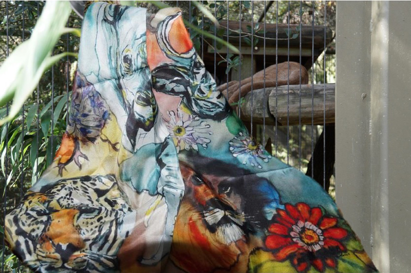 Africas big 5 sidenscarf