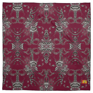 Scarf Rosett Wine by Carita K design