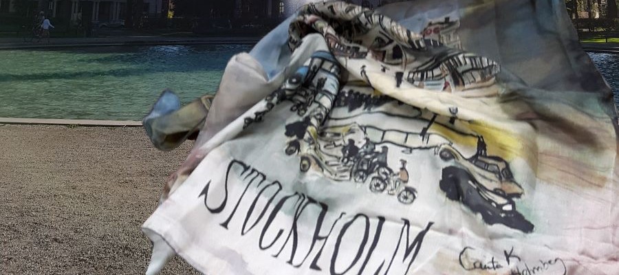 Stureplan silk scarf Photo by: Carita Holmberg